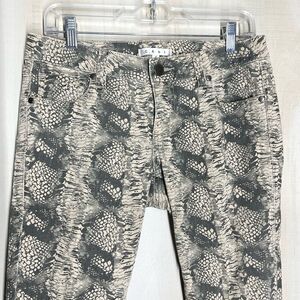CABi snake print Black and Tan pants, size 4